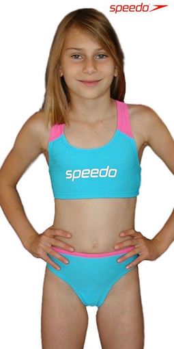 SK2T Mädchen SpeedoLogoCYN