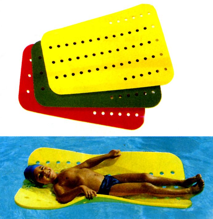 Perforated swimming mat for baby swimming