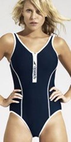 Speedo zip front discount swimsuit