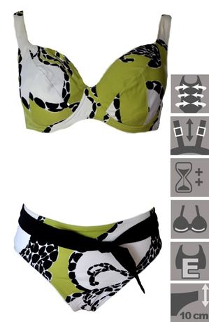 Rasurel underwired bikini with integrated bra Cups E