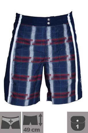 Short De Bain Brodé En Cuir Pour Homme - MARQUE MONACO DI BAVARIA - Neuf Avec étiquettes