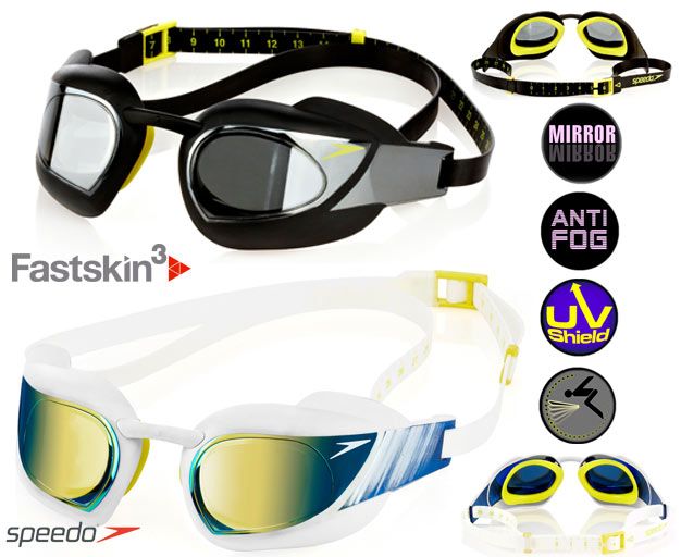 Speedo Adult Speedo Fastskin3 Super Elite mirror Competition Goggle