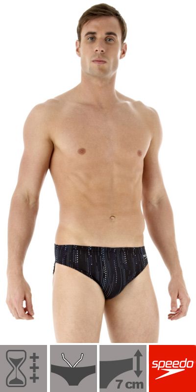Speedo Herren Badeanzug Endurance+ | Bedruckt | Für Schwimmen, Training | Teamfarben | Schnelltrocknend