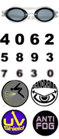 prescription competition swim goggles