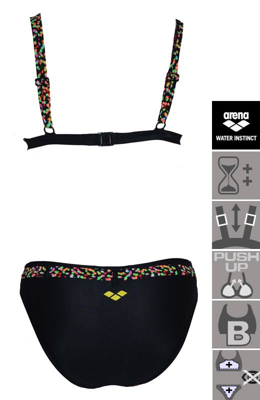 Cups B triangle bikini with soft pads