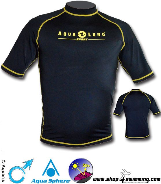 ARENA Herren UV-Shirt Rash Guard – UPF 50+ Sonnenschutz, Schnelltrocknend, 85% Polyester/15% Elastan, Für Schwimmen & Strand