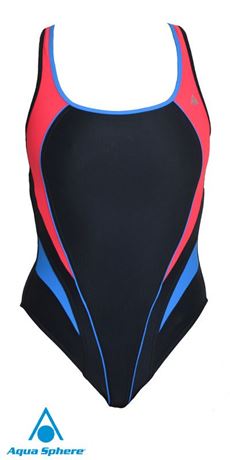 NEW Aqua Sphere Anika Open Back Female Pink Swim suit one piece dive Sz 38 12 