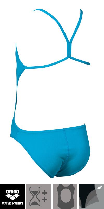 Maillot De Bain Arena Solid Swim Pro Fille - Anti-Chlore, UV 50+ | Natation Sportive