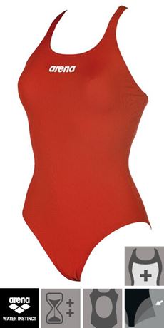 red arena swimsuit
