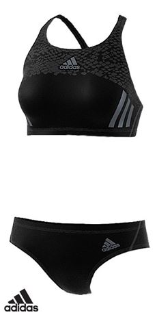 marrón tema su Bañador bikini deportivo mujer Adidas Two Piece