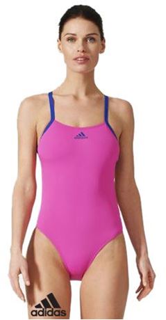 Swimsuit women Adidas Solid One Piece