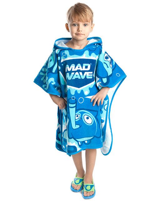 Chelsea FC Offizielles Kinder Poncho Handtuch – Blau Mit Wappen
