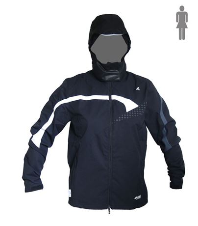Functional black Sympatex sports jacket for women from Rono