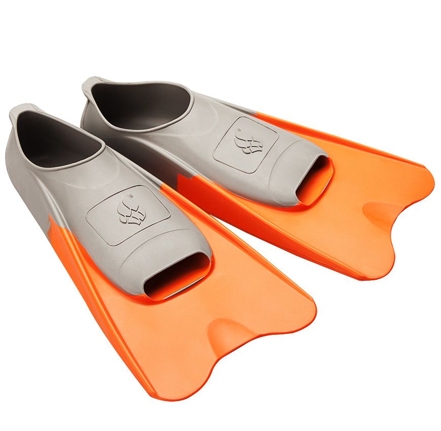 Beco Silikon Kurzflossen Unisex - Orange Für Schwimmtraining & Schnorcheln