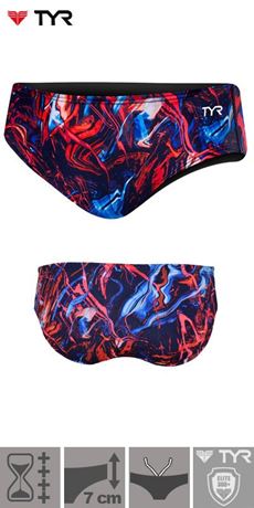 TYR Men's Vitality Durafast Elite Racer Brief Swimsuit at