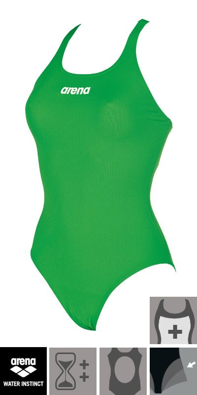 Arena Damen Badeanzug HEARTBEAT SWIM PRO - Schwarz Türkis, Größe 42