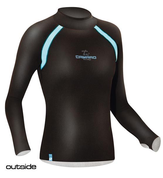 Neoprene 2 mm LS Shirt Titanium for women