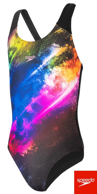 Speedo Badeanzug Mädchen Digital Splashback - Chlorbeständig & Schnelltrocknend