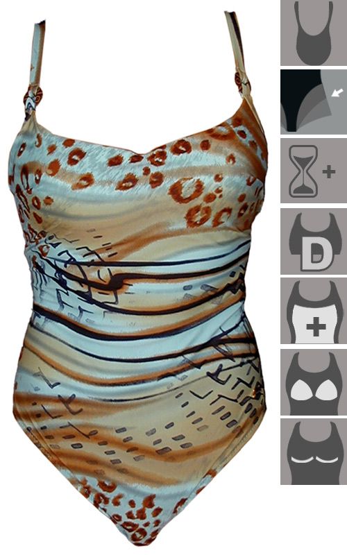 Barbara Moden bathing suit with cups D