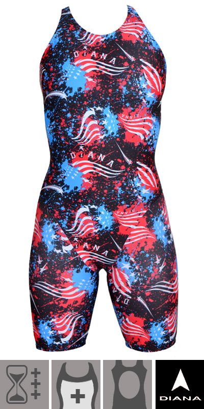 Schwimmanzug Mit Bein Damen