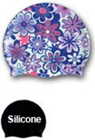 BKSR Silikon Badekappe FLOWER1