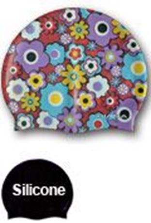BKSR Silikon Badekappe FLOWER3