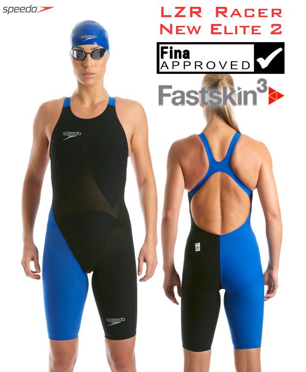 Speedo LZR Racer Elite 2 Kneeskin Women Fastskin Competition Swimsuit