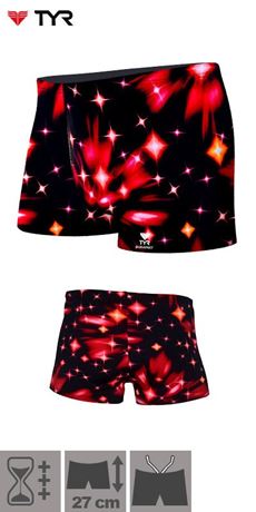 Trunks men TYR Boxer Galaxy Red