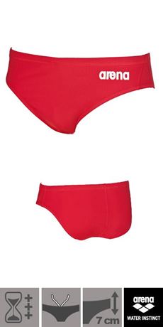 Red Arena swimming trunks men Max Life Solid Brief