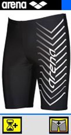 ARENA Men's Osterland Swim Shorts, Black/White, DE 5