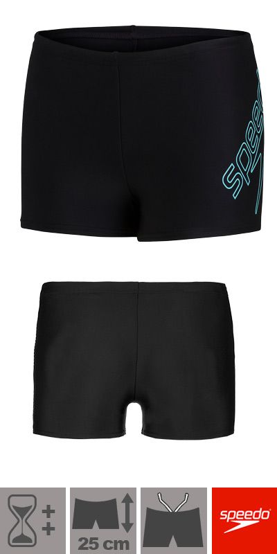 Speedo Hyper Boom Aquashort Garçon – Placement Logo, Résistant Chlore, Eco EnduraFlex, Bleu Graffiti