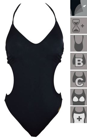 Bathing suit with cups C By Barbara