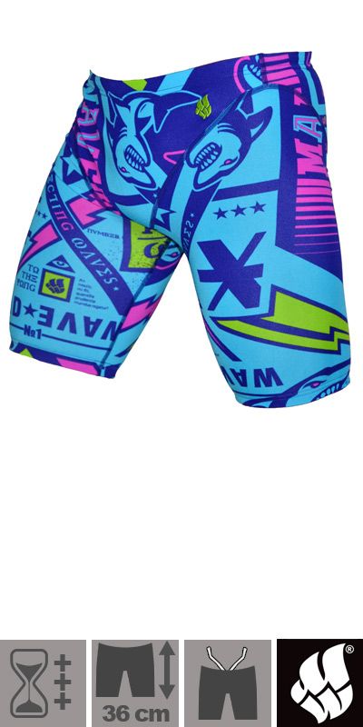 Blue jammer for boys Mad Wave Shark Junior
